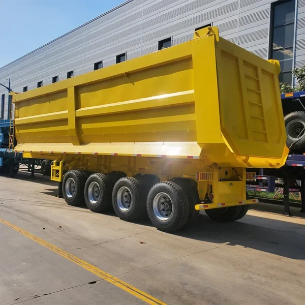 4 Axle U Shape 70T Tipper Semi Trailer