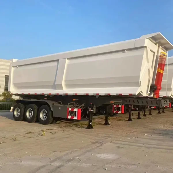 3 Axles Hydraulic Cylinder Dump Semi Trailer