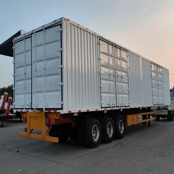 3 Axle Transport Semi Box Truck Trailer