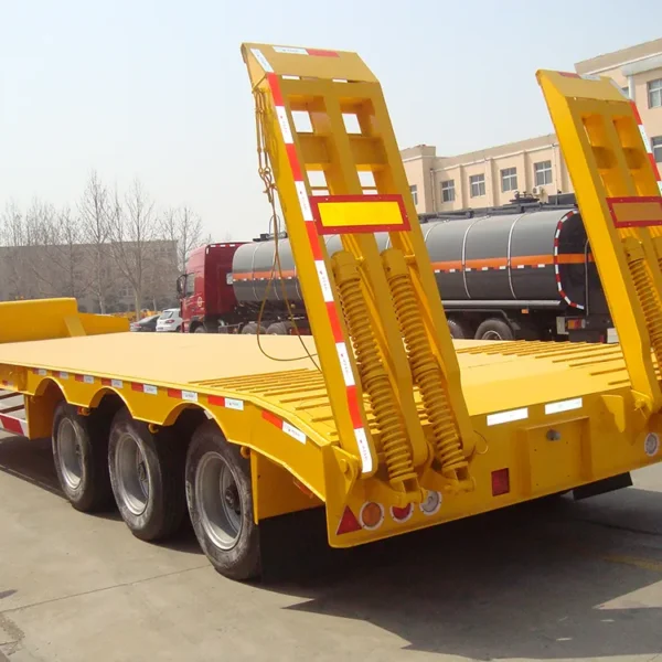 4 Line 8 Axle Low Bed Transport Semi Trailer