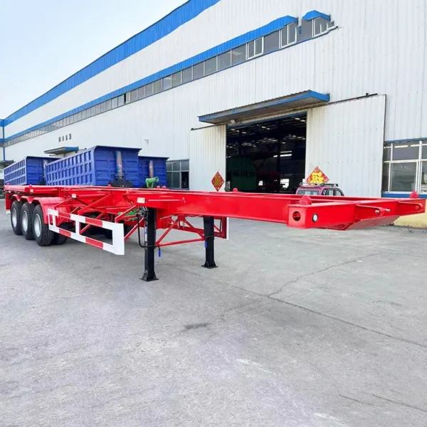 3 Axle 45FT Dock Skeleton Semi Trailer