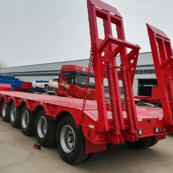 5 Axles 120T Hydraulic Low Bed Semi Trailer