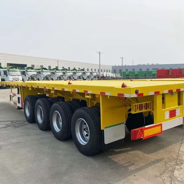 4 Axle Container Flatbed Semi Trailers