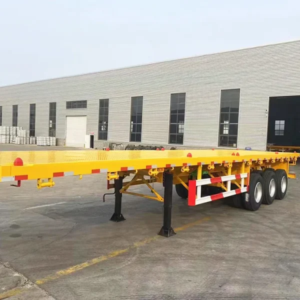 3 Axle 40 Foot Container Flat Bed Trailer